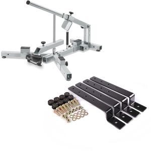 Set: Démonte pneu moto 12-21" MD4Z ConStands avec Moto Supports pour Sacoches Cavalières Rigides noir