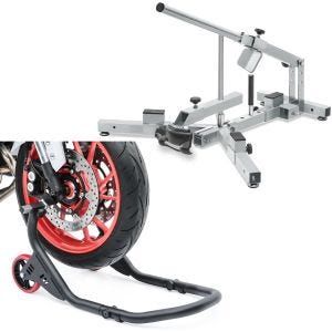Set: Démonte pneu moto 12-21" MD4Z ConStands avec Béquille d'Atelier Moto Avant Falcone Lève moto pour étriers doubles