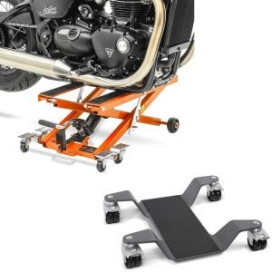 Set: Elevateur ciseaux Mid-lift XL 500kg or ConStands avec Chariot Range Mover II, max. 400 kg, gris