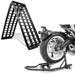 Set: Rampe de Chargement V nr en Alu max. 680 kg pli. pour Moto ConStands avec Béquille de Range Mover II Racing nr