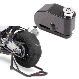 Set: Moto Couvertures Chauffantes Laguna Seca 60-80°C 17" noir ConStands avec Antivol bloque disque Alarme 120dB noir
