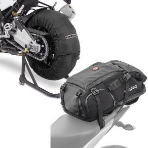 Set: Moto Couvertures Chauffantes Laguna Seca 60-80°C 17" noir ConStands avec Sac à dos moto HX5 imp. 45Ltr