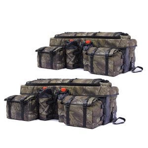 Set 2x Sacoche arrière compatible avec Quad ATV Bagtecs QB2 Top Case Coffre semi rigide camouflage