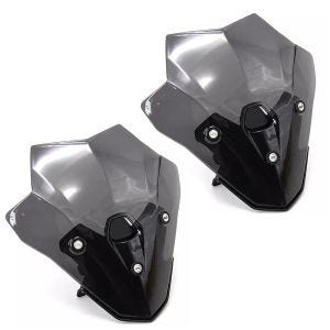Set 2x Flyscreen Windschild passend für BMW F 900 R 20-24 Windschutzscheibe Airoad YFS schwarz