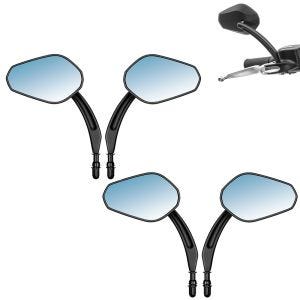 Set 2x Rétroviseur de moto avec E-mark Craftride HDE2 pour les modèles compatible avec Harley Davidson rétroviseur noir
