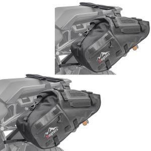 Set 2x Motorrad Satteltaschen Bagtecs MT142 28 Liter Volumen Seitentaschen Drybag