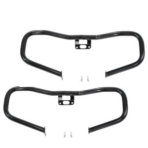 Set 2x Sturzbügel Chopped passend für Harley Davidson Touring 14-24 Motorschutz Craftride CH4 schwarz