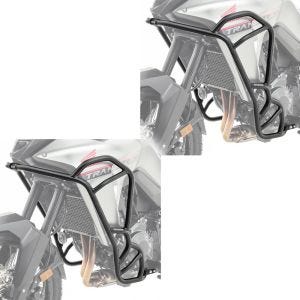 Set 2x Sturzbügel passend für Honda Transalp XL 750 23-24 Motor Schutzbügel Motoguard KT12 schwarz