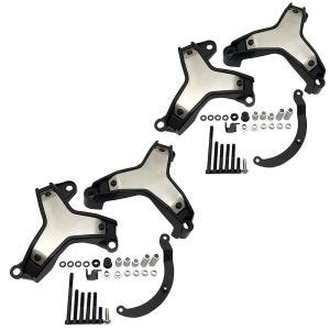 Set 2x Motordeckel Schutz passend für Yamaha MT-09 / SP 21-23 Protektor Crash Pad Motoguard MY31 titan