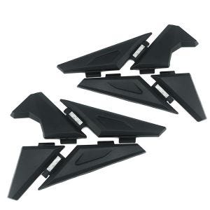 Set 2x Couvercle latéral compatible avec BMW R 1250 GS / 1200 GS / Adventure 13-24 SD1 protection cadre Motoguard noir