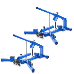 Set 2x Motorrad Reifenmontiergerät ConStands passend für Motorradreifen 12-21" Reifenwechsler MD4 blau