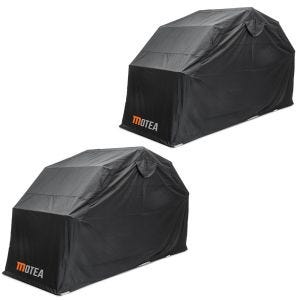Set 2x Garage pliable compatible avec moto housse tente universel Motoguard XXL MOTEA noir