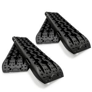 Set 2x Sandbleche Berge Boards Anfahrhilfe offroad universal 1 Paar Vanit BB1 schwarz