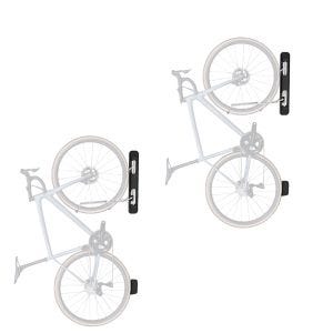 Set 2x Support mural compatible avec vélo pivotant Cranit lève-vélo compatible avec largeur de pneu 54-70mm ME84 noir