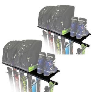 Set 2x Skihalterung Wand Divit Skihalter Geräteleiste ME85 schwarz