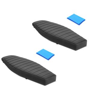 Set 2x Gel Sitzbank flach passend für Simson S50 S51 S70 Craftride VSG1 Sitz schwarz