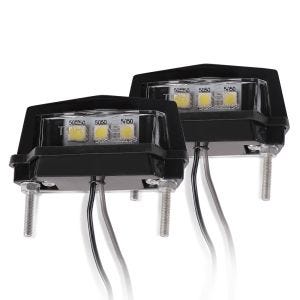 2er-Set Kennzeichenbeleuchtung Motorrad Zaddox T1 LED Kennzeichenleuchte