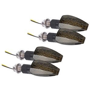 2er-Set LED Blinker Motorrad Lumitecs RP12 E-Prüfzeichen 2 Stück getönt sw