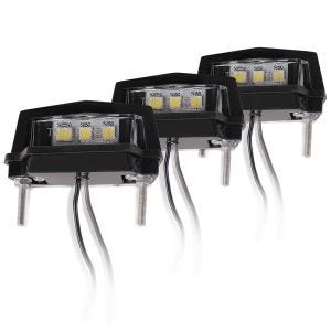 3er-Set Kennzeichenbeleuchtung Motorrad Zaddox T1 LED Kennzeichenleuchte