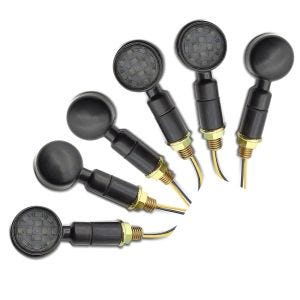 3er-Set LED Blinker Motorrad Lumitecs RV299 mit E-Prüfzeichen 2 Stück getönt schwarz