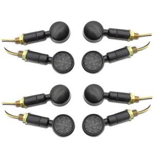 4er-Set LED Blinker Motorrad Lumitecs RV299 mit E-Prüfzeichen 2 Stück getönt schwarz