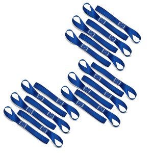 3er-Set Zurrschlaufen passend für Spanngurte, 6er Mega Pack Blau
