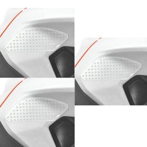 3er-Set Seiten-Tankpad Zaddox Grip Pad M klar Kniepad transparent klar