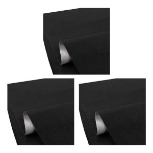 3er-Set Motorrad Sitzbank-Bezug Kunstleder anti-rutsch schwarz XL 140x100 cm Sitzbezug