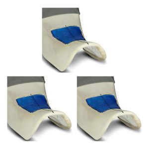 3er-Set Gel-Pad Einbaukissen XL passend für Motorrad-Sitzbank 25x20x1,5 cm