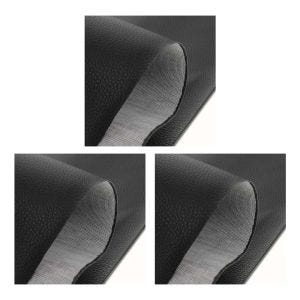 3er-Set Motorrad Sitzbank-Bezug Tourtecs in Leder-Optik Matt 90x70 cm schwarz