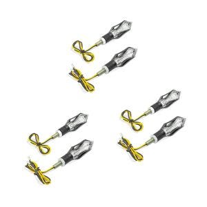 3er-Set Lauflicht Blinker Motorrad Lumitecs BL12 LED Blinker mit E-Prüfzeichen 2 Stück getönt