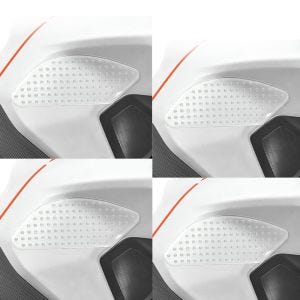 4er-Set Seiten-Tankpad Zaddox Grip Pad M klar Kniepad transparent klar