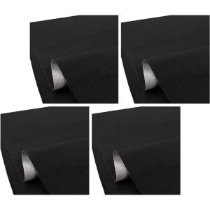 4er-Set Motorrad Sitzbank-Bezug Kunstleder anti-rutsch schwarz XL 140x100 cm Sitzbezug