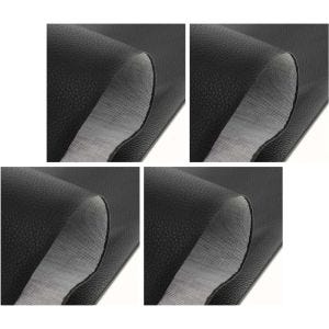 4er-Set Motorrad Sitzbank-Bezug Tourtecs in Leder-Optik Matt 90x70 cm schwarz