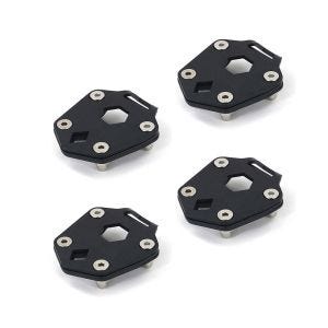 Lot de 4 Extension béquille latérale compatible avec Royal Enfield Himalayan 17-24 Elargisseur bequille laterale Motoguard FV10