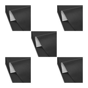 5er-Set Motorrad Sitzbank-Bezug Kunstleder Carbon-Look XL 140x100 cm Sitzbezug