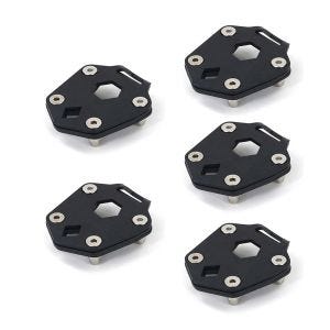 Lot de 5 Extension béquille latérale compatible avec Royal Enfield Himalayan 17-24 Elargisseur bequille laterale Motoguard FV10