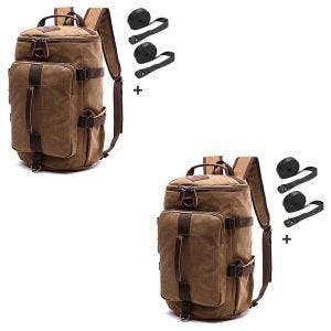 2x Rucksack passend für Triumph Bonneville/ SE Craftride VR4 braun