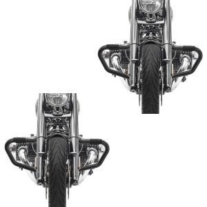 2x Sturzbügel Mustache passend für BMW R 18 / Classic 20-24 Motorschutzbügel 38mm Craftride MV5 schwarz