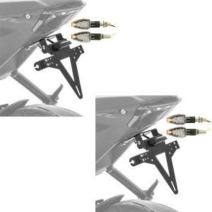 2x Set Kennzeichenhalter + 2x LED Blinker passend für Kawasaki ER-6f / ER-6n Zaddox KP12