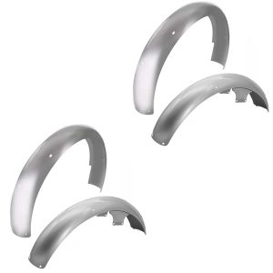 2x Set Schutzblech vorne + hinten passend für Simson S51 S50 S70 Kotflügel Fender Craftride silber