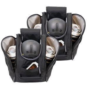 2er-Set Skihelm / Skischuh Tasche SR1 Cranit Helmtasche Reiserucksack schwarz