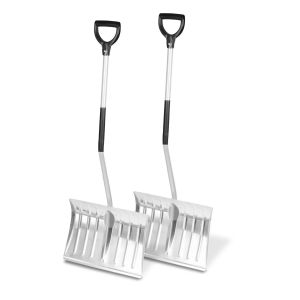 Set 2x Pelle à neige SR2 Divit déneigeur pelle à neige aluminium argent