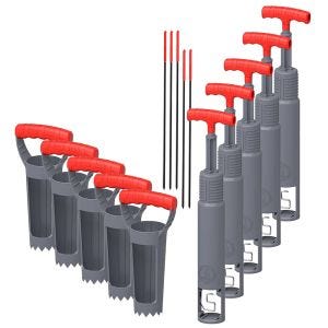 5er-Set Piège à campagnols MF12 Divit antiparasitaire piège mécanique NEW