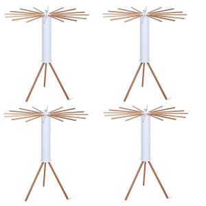 Lot de 4 portants à vêtements pliables Divit lot de 4 portants à vêtements WS17 en bambou