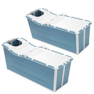 2x baignoire pliable Divit FB1 baignoire pliante 136 cm