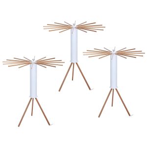 Lot de 3 portants à vêtements pliables Divit portants à vêtements WS17 en bambou