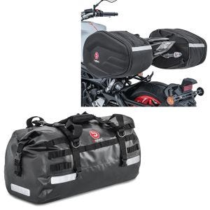 Sacoche de selle Drybag XB50 volume 50l + sacoches RF3 paire 30-40Ltr noir