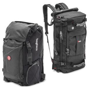 Rucksack HX5 Hecktasche 45Ltr + Rucksack RG5 Hecktasche 35Ltr in schwarz