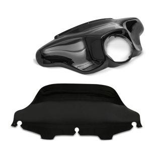 Batwing Verkleidung + Windschild Wave 8" passend für Harley Davidson Electra-Street Glide 96-13
